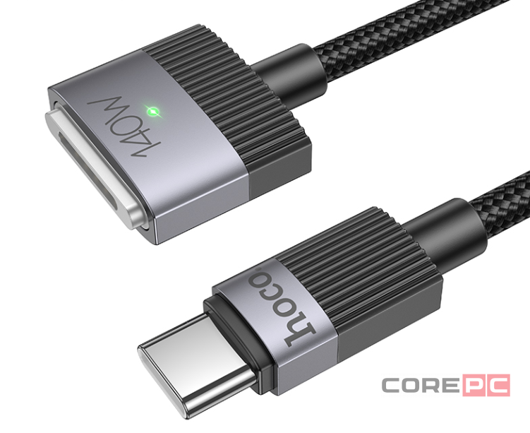 Usb Кабель-зарядка Hoco U141 Type-C на MAG3 140W 1.8м черный