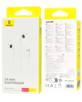 Стереонаушники с микрофоном Baseus Encok C17 NGCR010002 Type-C белые