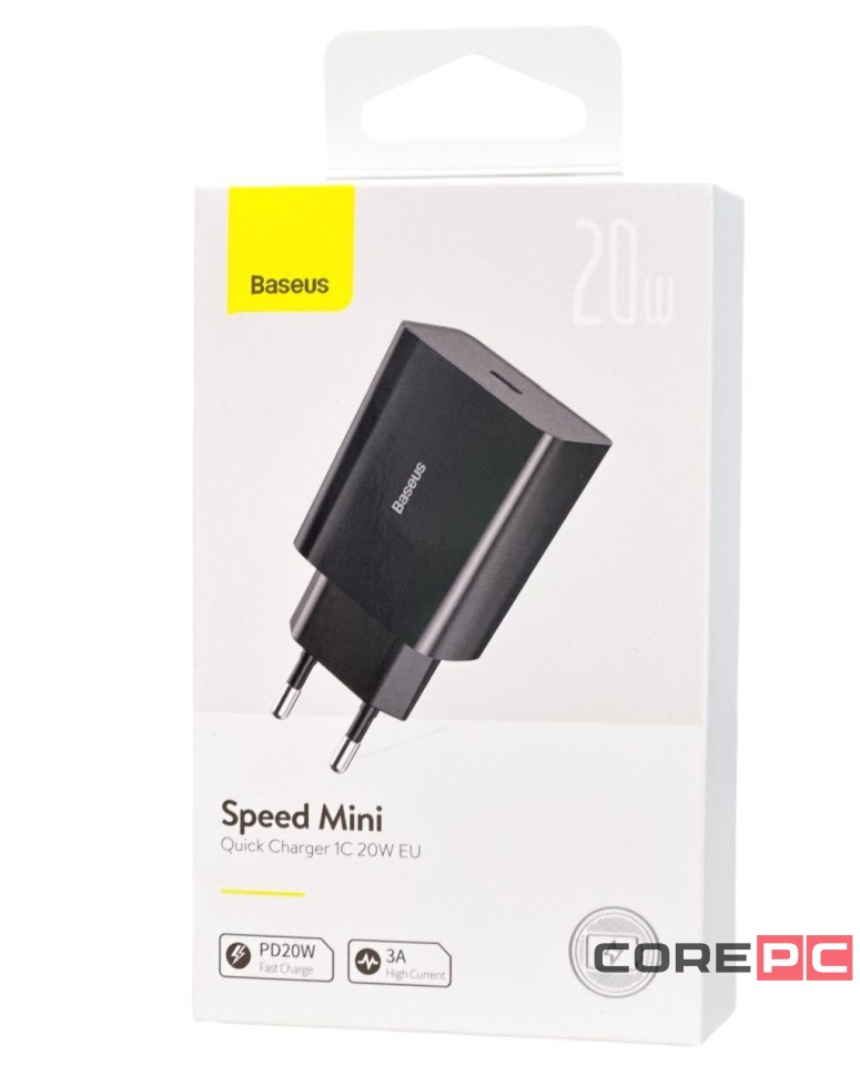 Сетевое зар. устр. Baseus Speed Mini 1C 3A 20W CCFS-SN01 черное