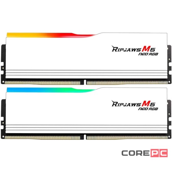Оперативная память 32 Gb 6400 MHz G.Skill RIPJAWS M5 NEO RGB White (F5-6400J3240G16GX2-RM5NRW)