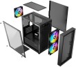 Компьютерный корпус XASTRA A305M TG 3FRGB Black (A305M-2FC14F-1FC12F)