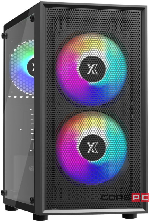 Компьютерный корпус XASTRA A305M TG 3FRGB Black (A305M-2FC14F-1FC12F)