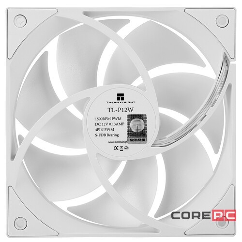 Вентилятор для корпуса Thermalright TL-P12W White (TRTLP12W)