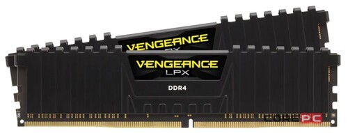 Оперативная память 16 Gb 3600 MHz Corsair VENGEANCE LPX for AMD Ryzen Black (CMK16GX4M2Z3600C18)