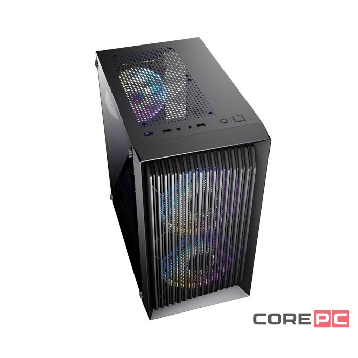 Компьютерный корпус 1STPLAYER BLACK.SIR BS-2 ARGB Black (BS-2-BK-3F7)
