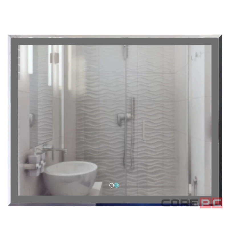 Зеркало MIXLINE Минио-2 1000х800 (ШВ) сенсорный выключатель, светодиодная подсветка + подогрев