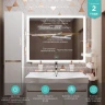 Зеркало MIXLINE Минио-2 1000х800 (ШВ) сенсорный выключатель, светодиодная подсветка + подогрев