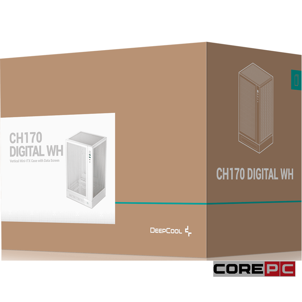 Компьютерный корпус Deepcool CH170 DIGITAL WH White