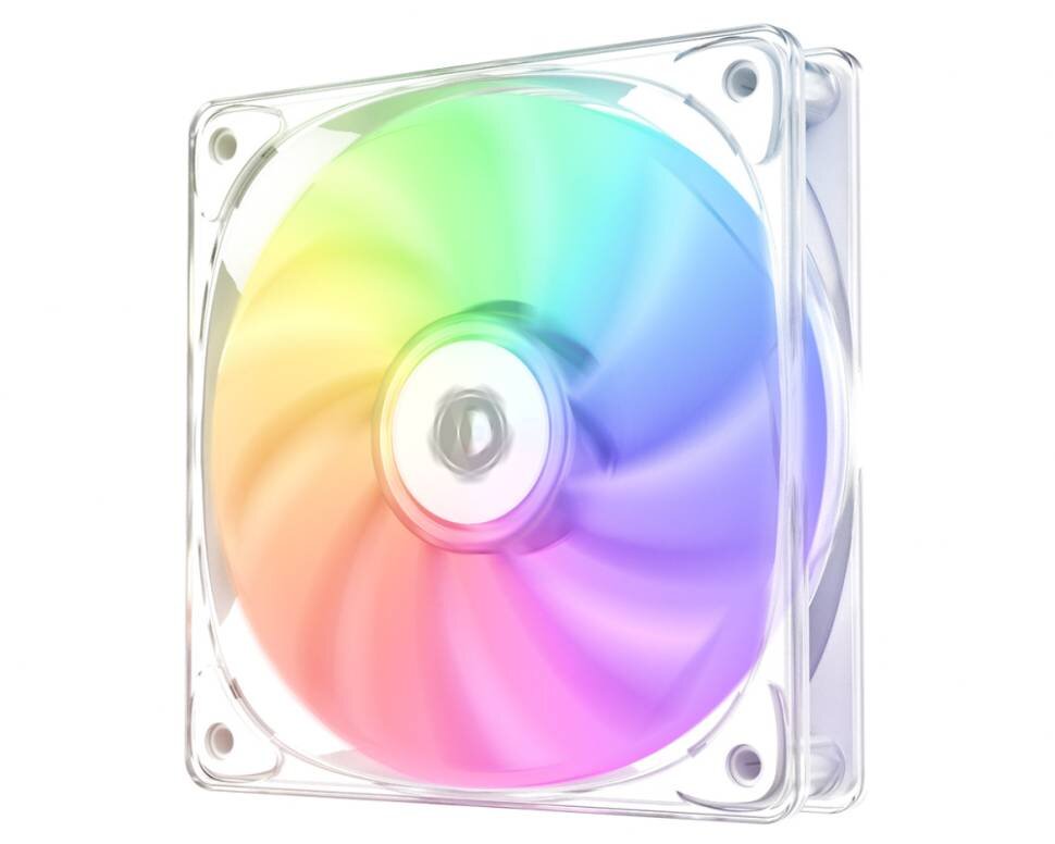 Вентилятор для корпуса ID-COOLING CRYSTAL 120 WHITE ARGB PWM