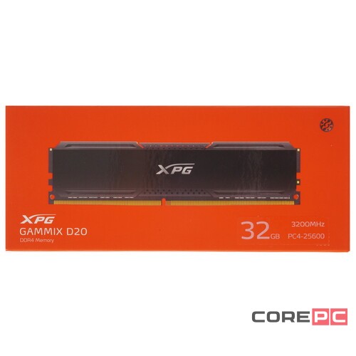Оперативная память 32 Gb 3200 MHz ADATA GAMMIX D20 Black (AX4U320032G16A-CBK20)