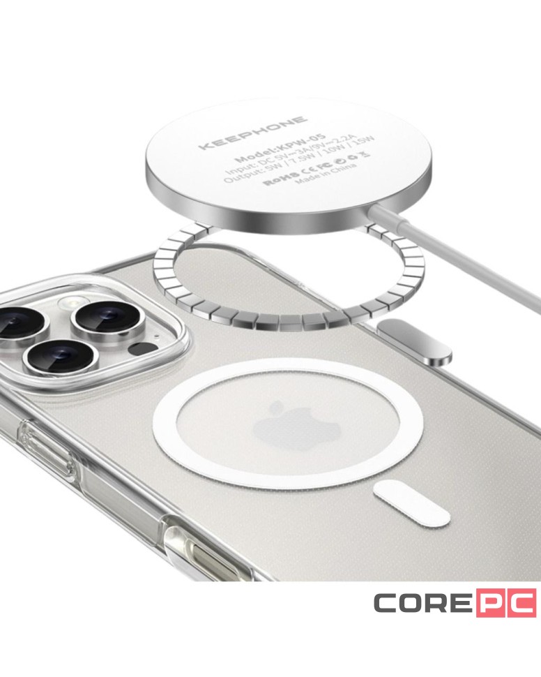 Накладка для i-Phone 16 Pro Keephone X-Crystal MagSnap прозрачный