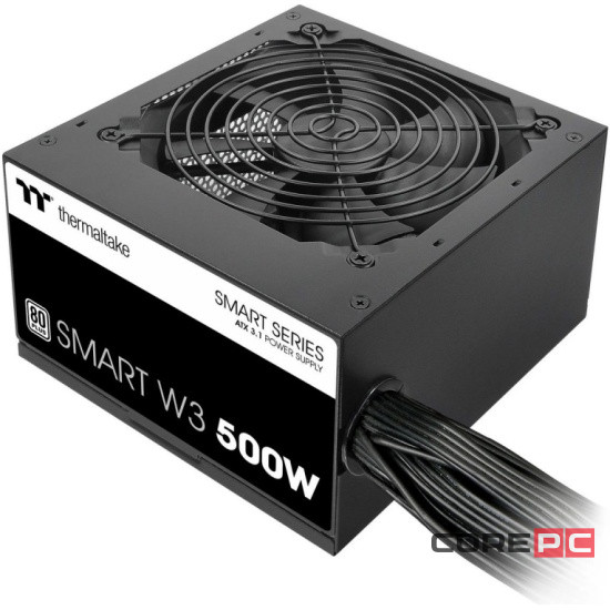 Блок питания Thermaltake 500W SMART W3 500 (PS-SPW-0500NNFAWE-1)