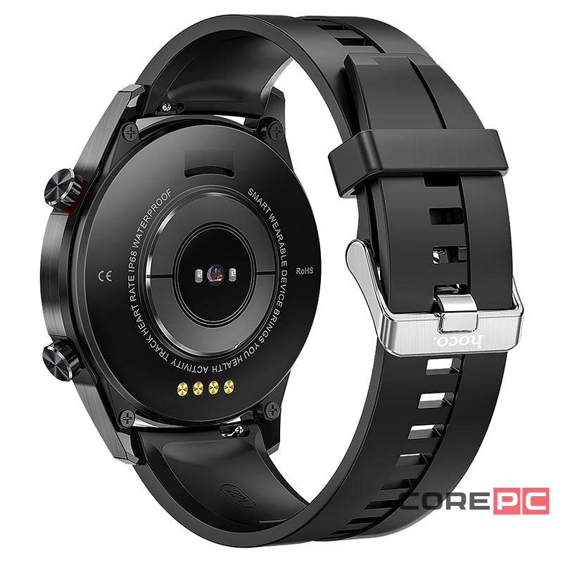 Смарт-часы Hoco Y2 Pro Smart Watch 1.3/240х240/290mAh/72ч/BT4.0 черные
