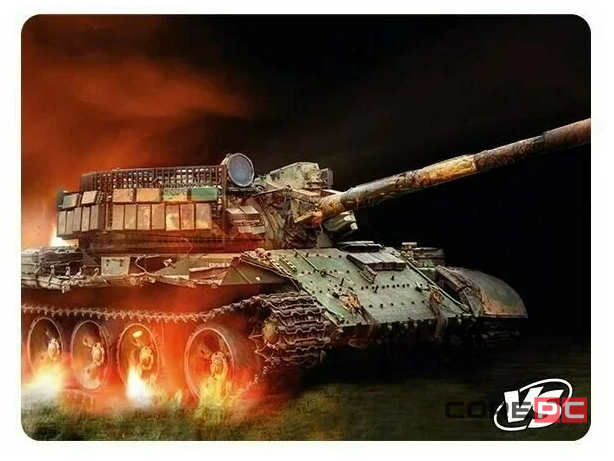 Perfeo Коврик для компьютерной мыши Tanks, Рис.1 (240*320*3 мм), ткань+резиновое основание