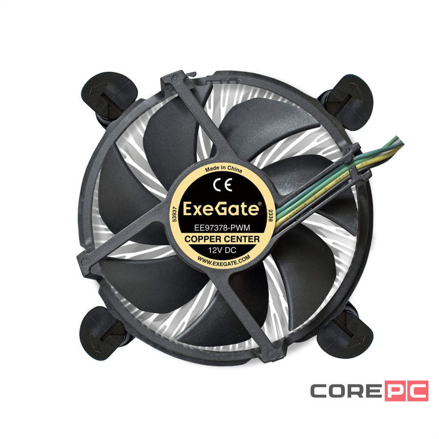 Кулер для процессора Intel 90mm Black LNC1156 (E97379)