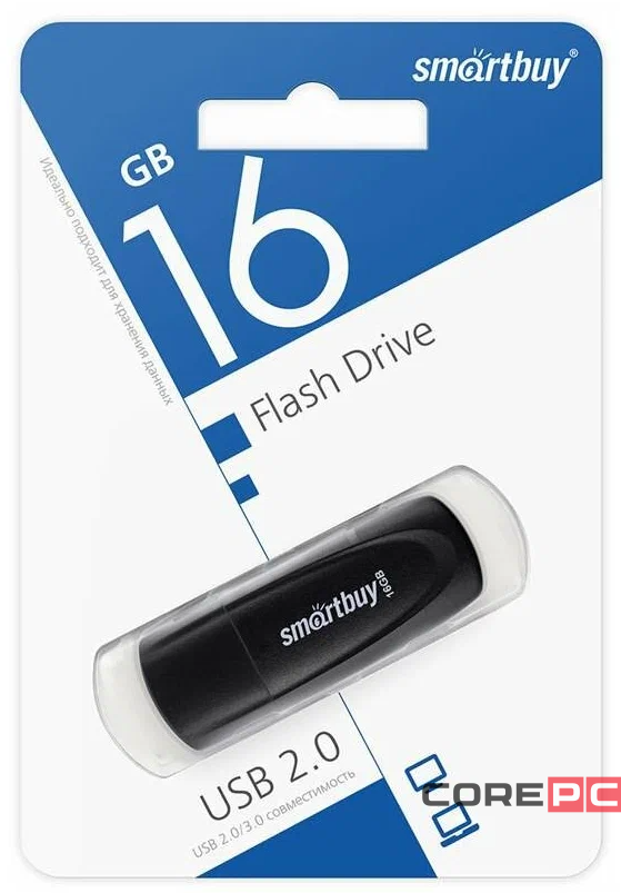 USB флеш накопитель Smartbuy 16GB Scout (SB016GB2SCK) черный