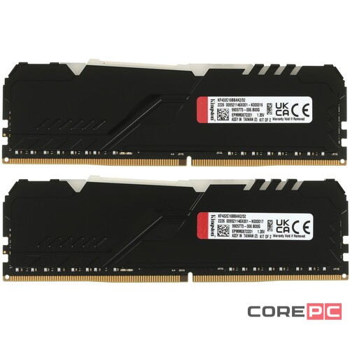 Оперативная память 32 Gb 3200 MHz Kingston FURY BEAST RGB (KF432C16BBAK2/32)