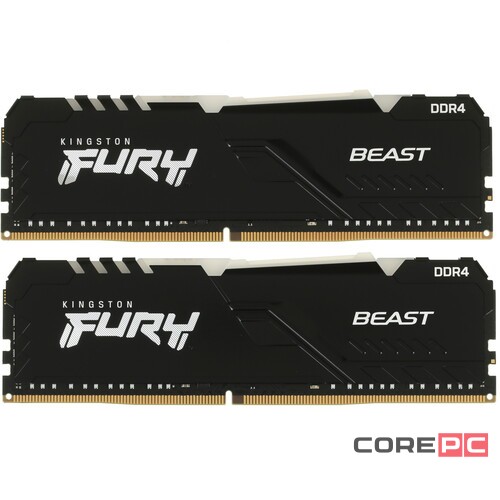 Оперативная память 32 Gb 3200 MHz Kingston FURY BEAST RGB (KF432C16BBAK2/32)