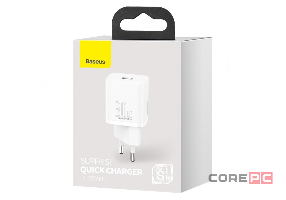 Сетевое зар. устр. Baseus Super Si Quick Charger 1C 30W EU CCSUP-J02 белое