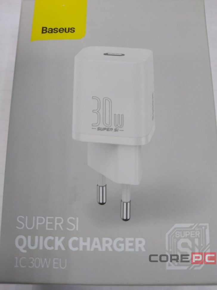 Сетевое зар. устр. Baseus Super Si Quick Charger 1C 30W EU CCSUP-J02 белое