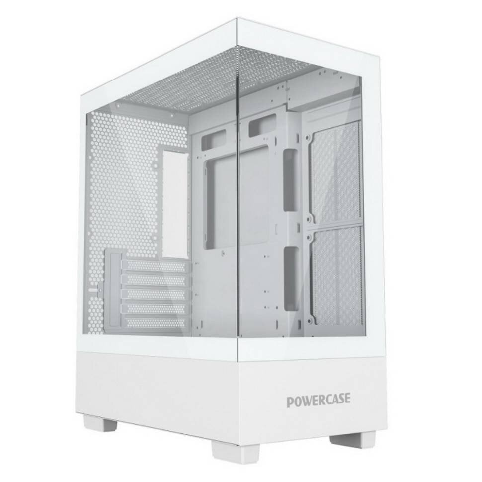 Компьютерный корпус Powercase VISION Micro M TG White CVMMW-L0