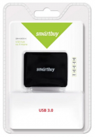 USB 3.0 Хаб Smartbuy 6000, 4 порта, черный (SBHA-6000-K)