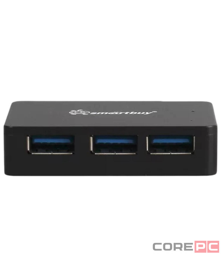 USB 3.0 Хаб Smartbuy 6000, 4 порта, черный (SBHA-6000-K)