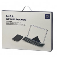 Тройная беспроводная складная клавиатура Dux Ducis для планшета черная