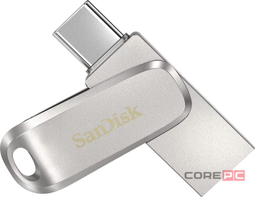 3.2 USB флеш накопитель SanDisk 512GB Ultra Dual Drive Type-c (SDDDC4-512G-G46) серебристый