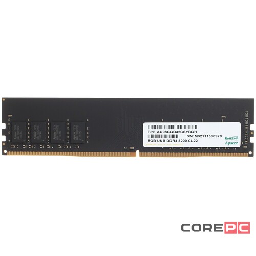 Оперативная память 8 Gb 3200 MHz Apacer (EL.08G21.GSH)