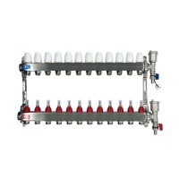 Группа коллект. VIEIR 1х12х3/4quot; с расходомер, дренаж. кр, воздухоотвод., нерж. сталь VR113-12A