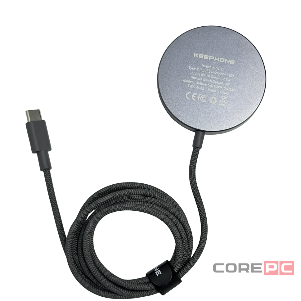 Беспроводное заряд. устр. 3в1 Keephone Snapad KPW-11 15W черное