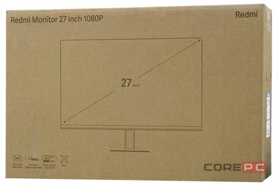 Монитор Xiaomi Redmi Display 27" Full HD, IPS 1080P 100Hz (P27FBB-RA) черный