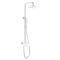 Душевая система Haiba 35к HB24505-8 лейка тропический душ белый/ХРОМ