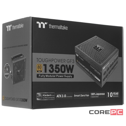 Блок питания Thermaltake 1350W TOUGHPOWER GF3 1350 PS-TPD-1350FNFAGE-4 16 Pin (PCIe 5.0 Connector Cable Details)