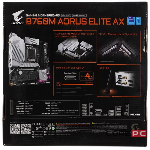 Материнская плата Gigabyte B760M AORUS ELITE AX
