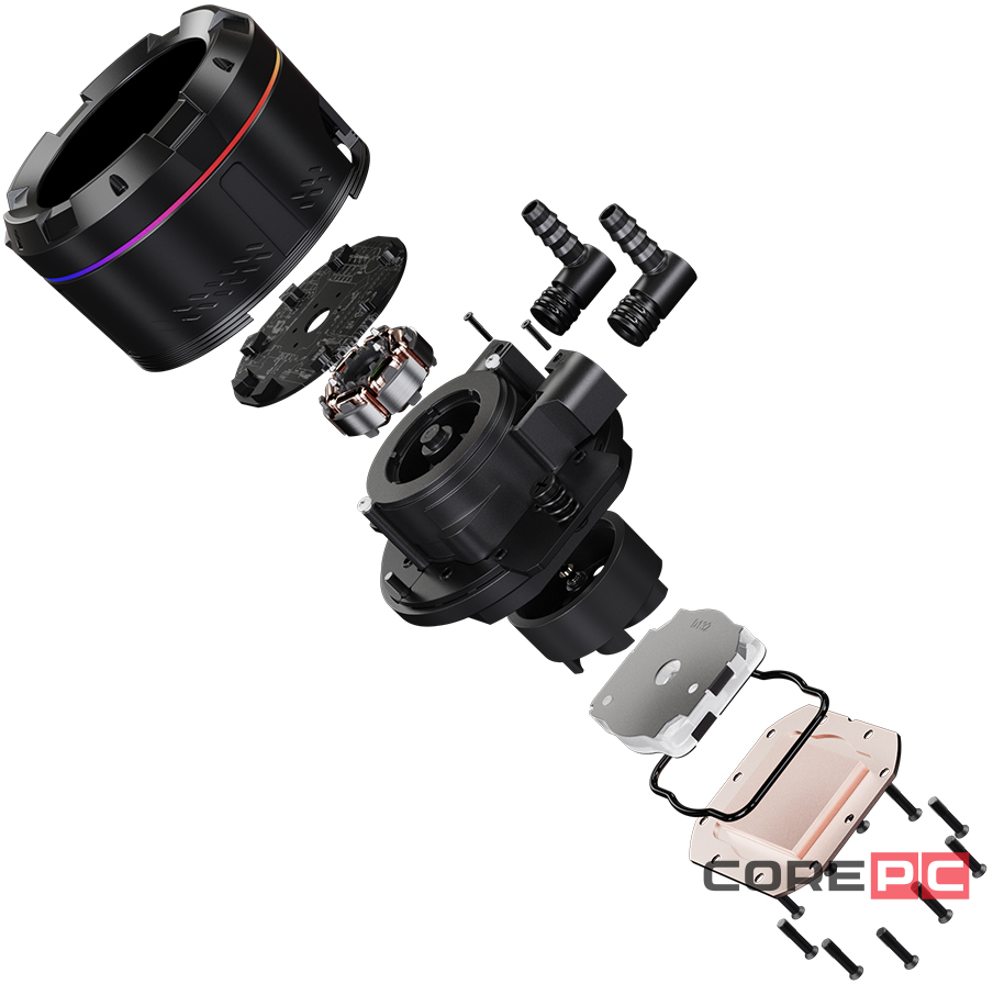 Система жидкостного охлаждения для процессора ID-COOLING SL360 XE Black