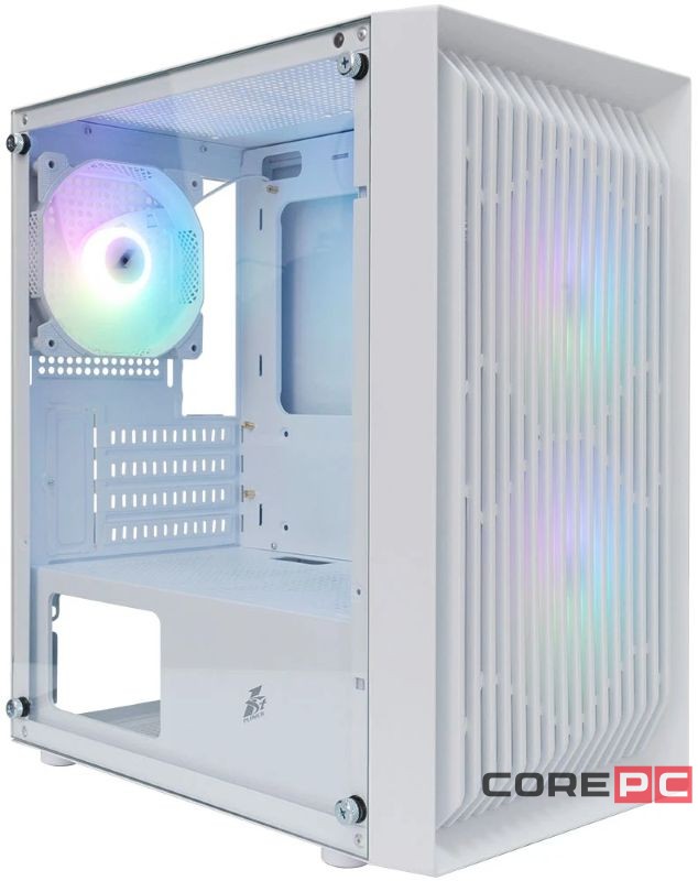 Компьютерный корпус 1STPLAYER BLACK.SIR BS-2 ARGB White (BS-2-WH-3F7-W)