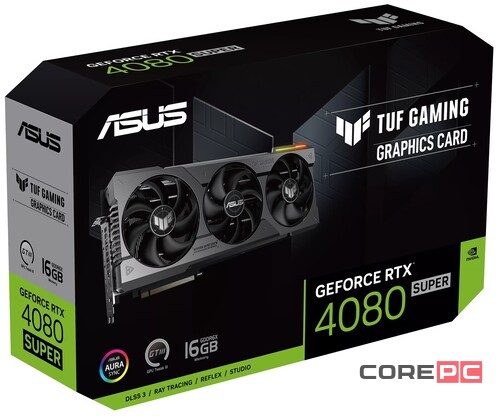 Видеокарта ASUS (TUF-RTX4080S-16G-GAMING) GeForce RTX 4080 SUPER 16GB TUF GAMING 90YV0KA1-M0NA00