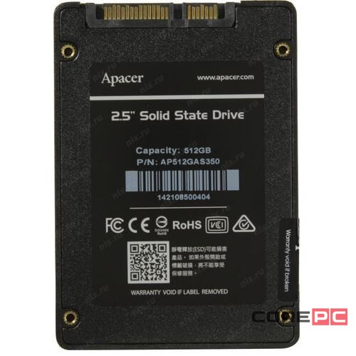 Твердотельный накопитель Apacer 512 Gb AS350 PANTHER AP512GAS350-1