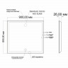 Зеркало MIXLINE Минио 900х800 (ШВ) сенсорный выключатель, светодиодная подсветка