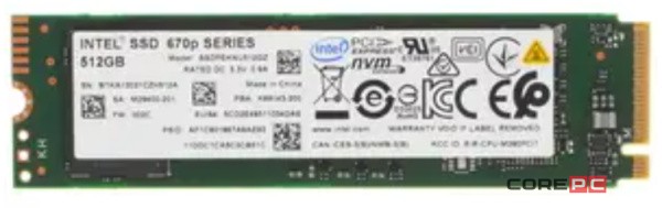 Твердотельный накопитель Intel 512 Gb 670p SSDPEKNU512GZX1