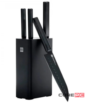 Набор ножей Xiaomi Huo Hou Heat Knife Set 4шт керамика (черный)