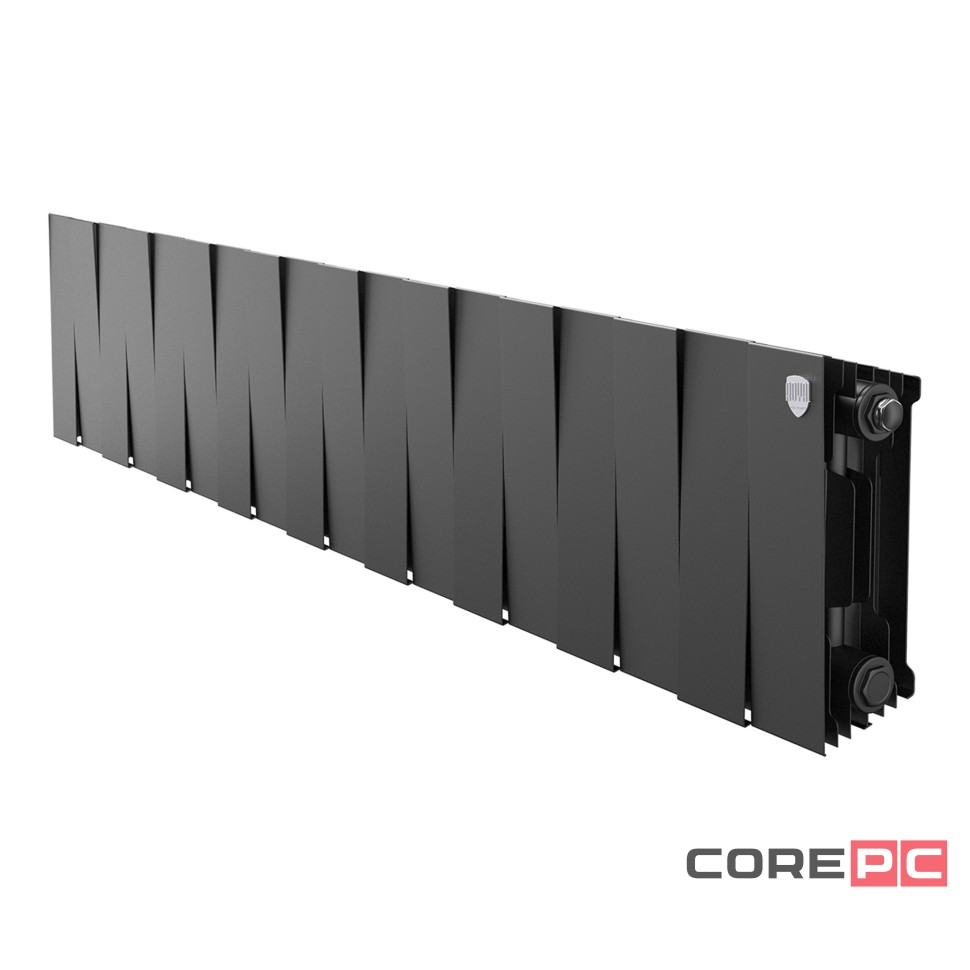 Радиатор биметаллический Royal Thermo PianoForte 200 Чёрный - 18 секц.