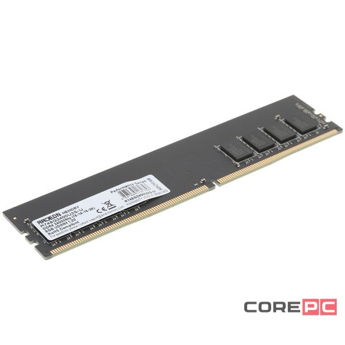 Оперативная память 8 Gb 2400 MHz AMD R7 PERFOMANCE SERIES Black (R748G2400U2S-U)