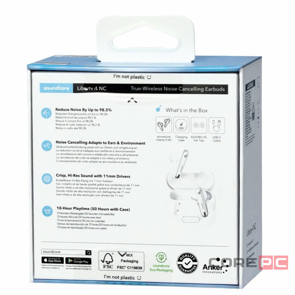 Беспроводные наушники TWS Anker Soundcore Liberty 4 NC белые