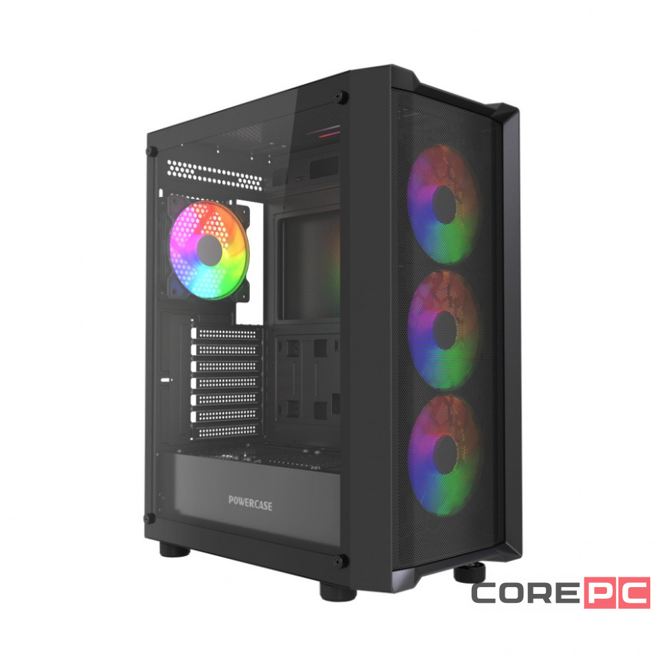 Компьютерный корпус Powercase Mistral EA19 TG ARGB Black (CMAEA19-A4)