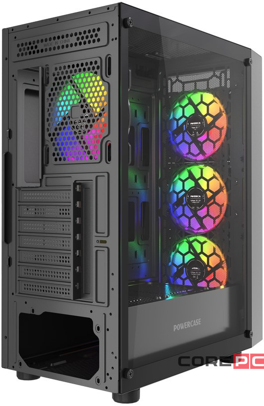 Компьютерный корпус Powercase Mistral EA19 TG ARGB Black (CMAEA19-A4)