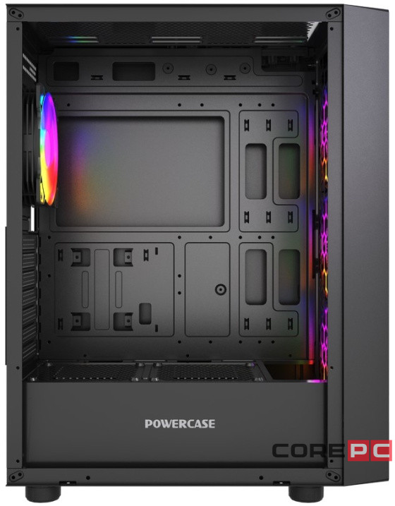 Компьютерный корпус Powercase Mistral EA19 TG ARGB Black (CMAEA19-A4)