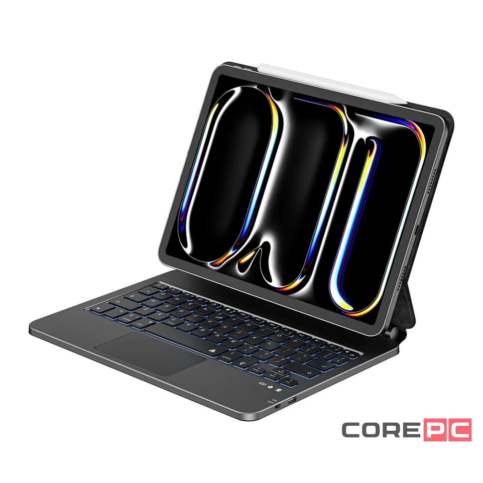 Чехол-клавиатура WIWU Magic Keyboard для Apple iPad Air 13 (2024) русская раскладка (MK004) (черный)